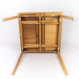 Extendable dining table in oak 60s