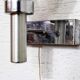 Pair of vintage glass wall light
