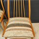 Six mid century dining table chairs
