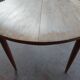 Scandinavian design teak table with extension cord