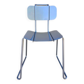 Chaises modernes italiennes en aluminium par Tanzi, 1980