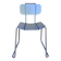 Modern Italian aluminum chairs by Tanzi, 1980