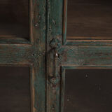 Vintage green wooden sideboard