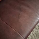 Oxblood leather sofa DeSede DS-72b