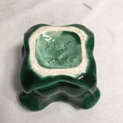 Cendrier céramique vert srb Paris vintage