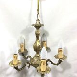 Lustre 5 lumières en bronze