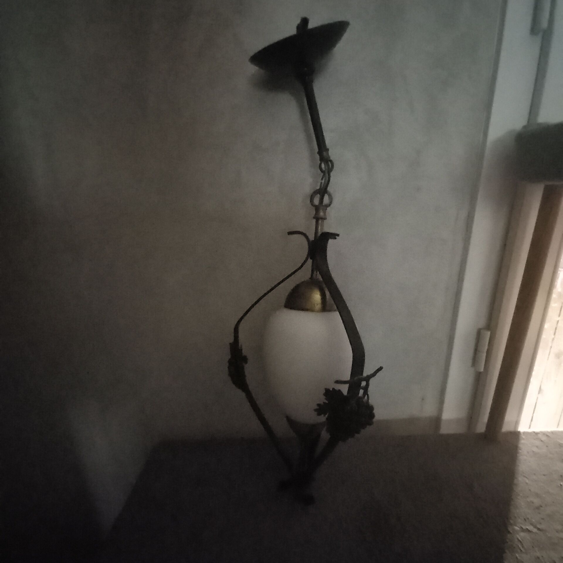 Wrought iron chandelier