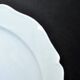 MONTEREAU Set of 12 old scalloped flat plates Pastel blue opaque earthenware 1820-30