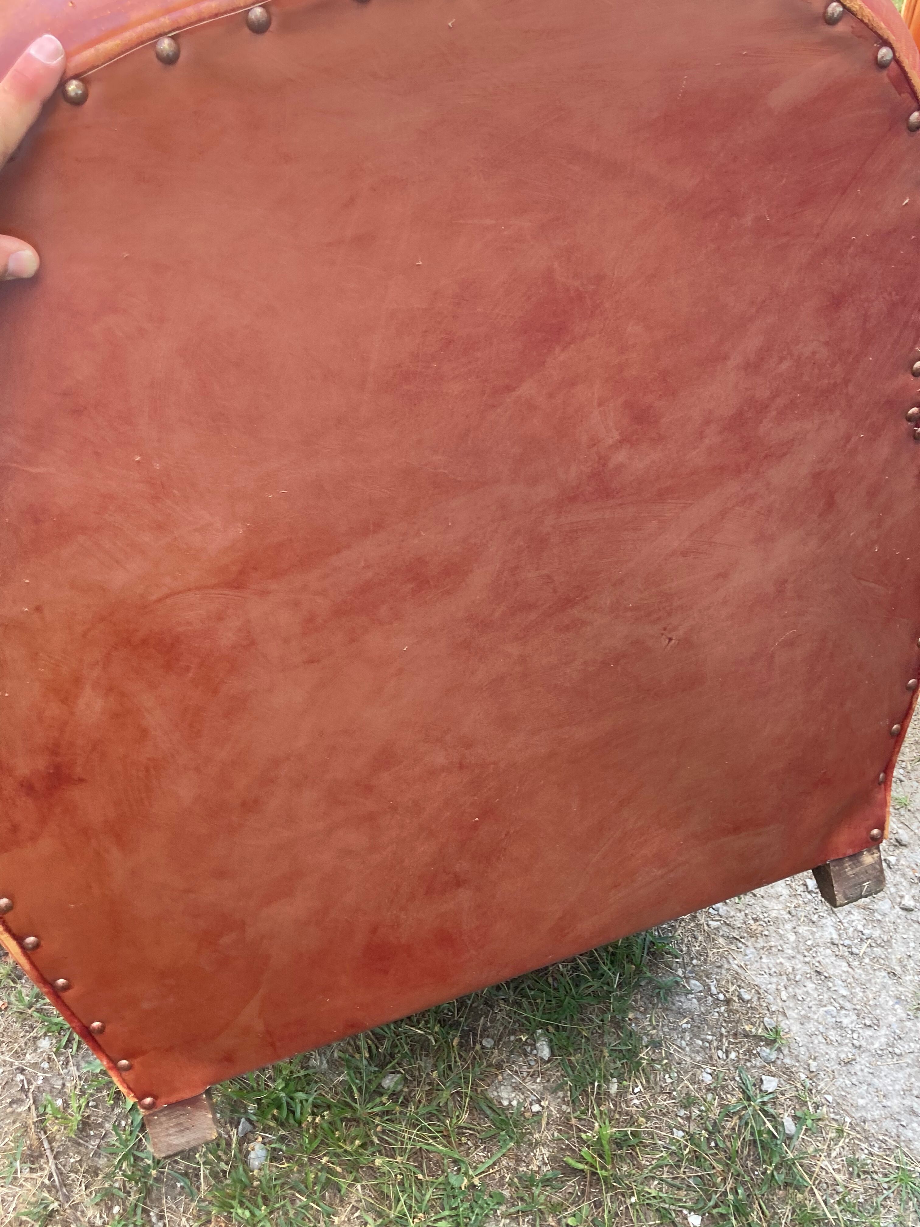 Pair of vintage club armchairs