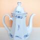 Porcelain teapot Winterling Marktleuthen Bavaria white blue