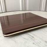 Formica flat bottom and golden border 70s