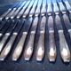 12 + 12 silver metal knives art deco period