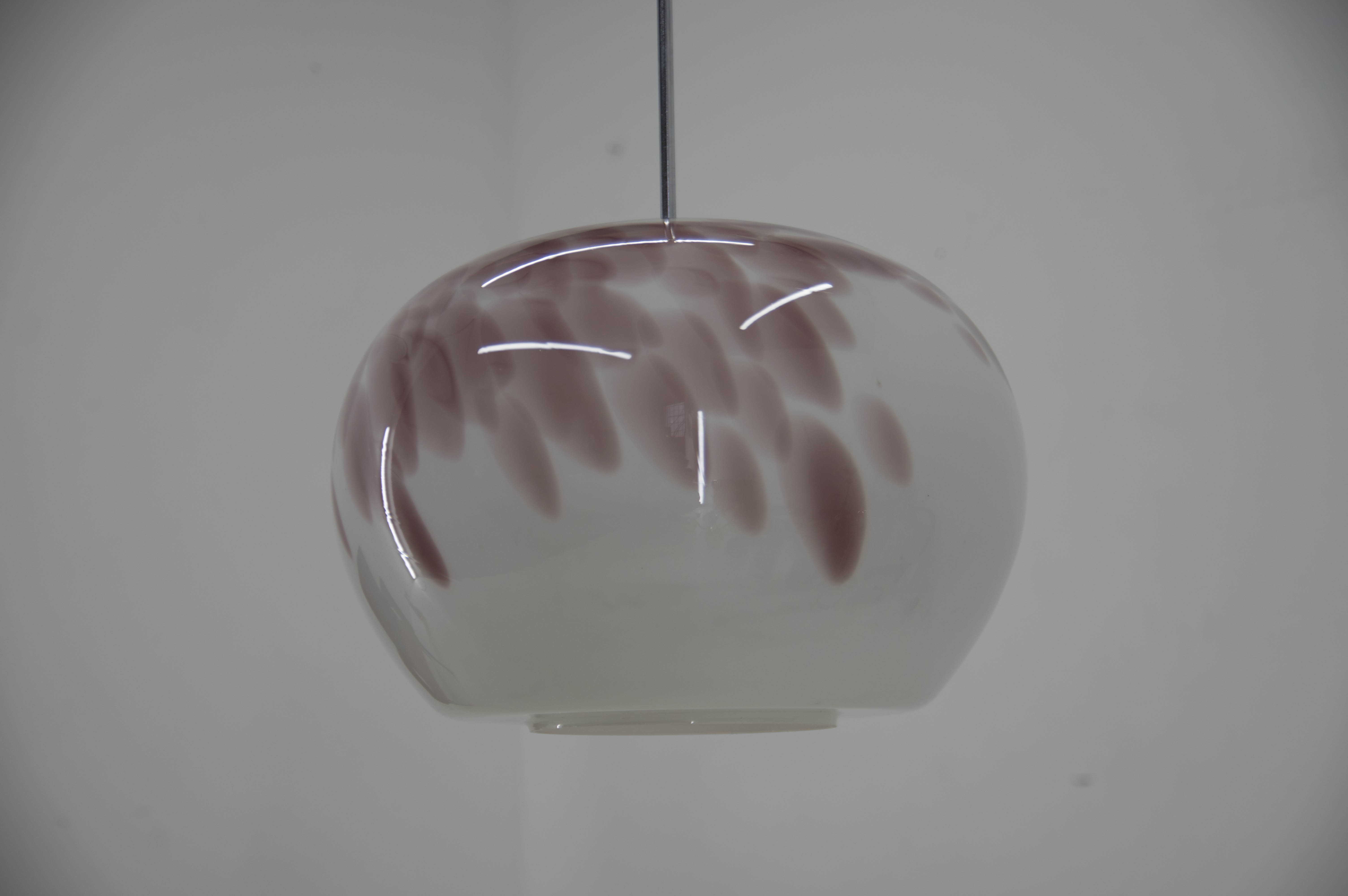 Art Glass Pendant, Czechoslovakia, 1970s