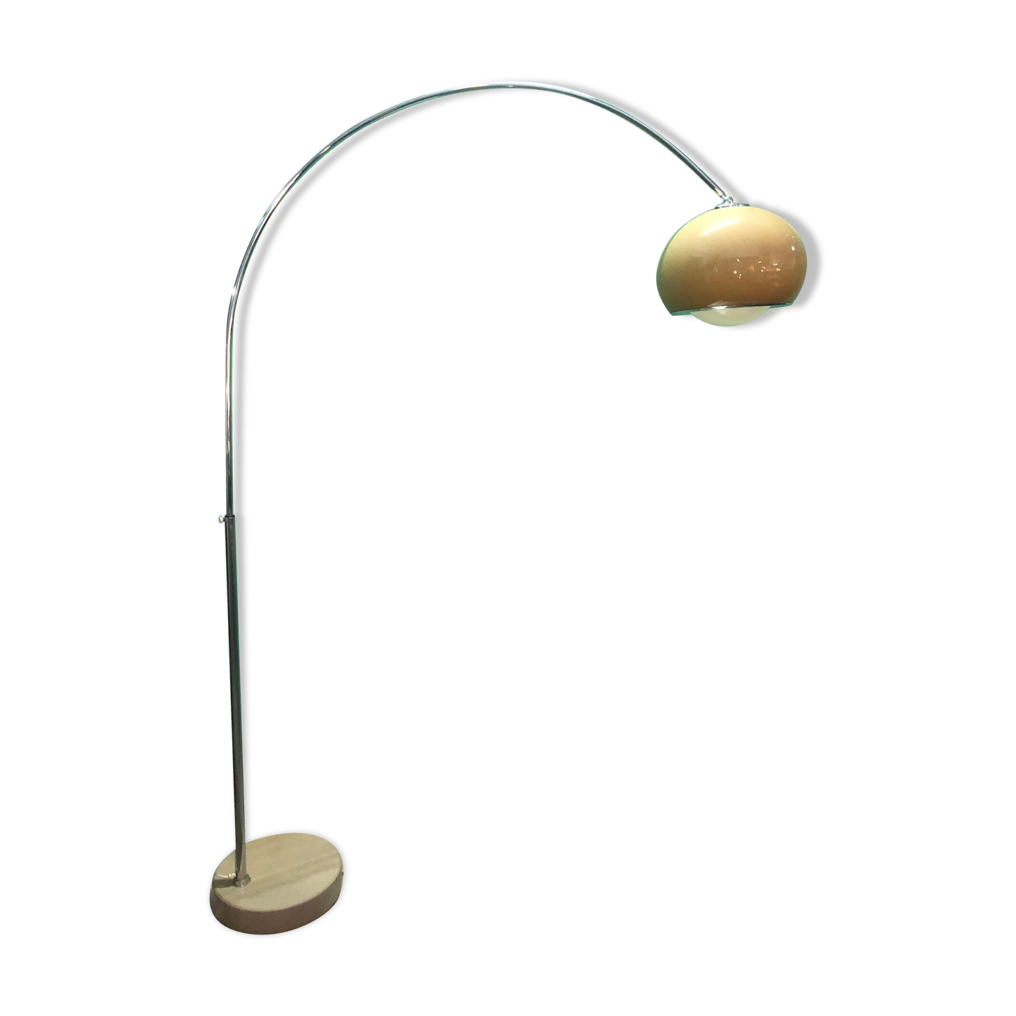 Lampadaire arc 1970 design Guzzini