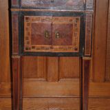 Marquetry bedside table