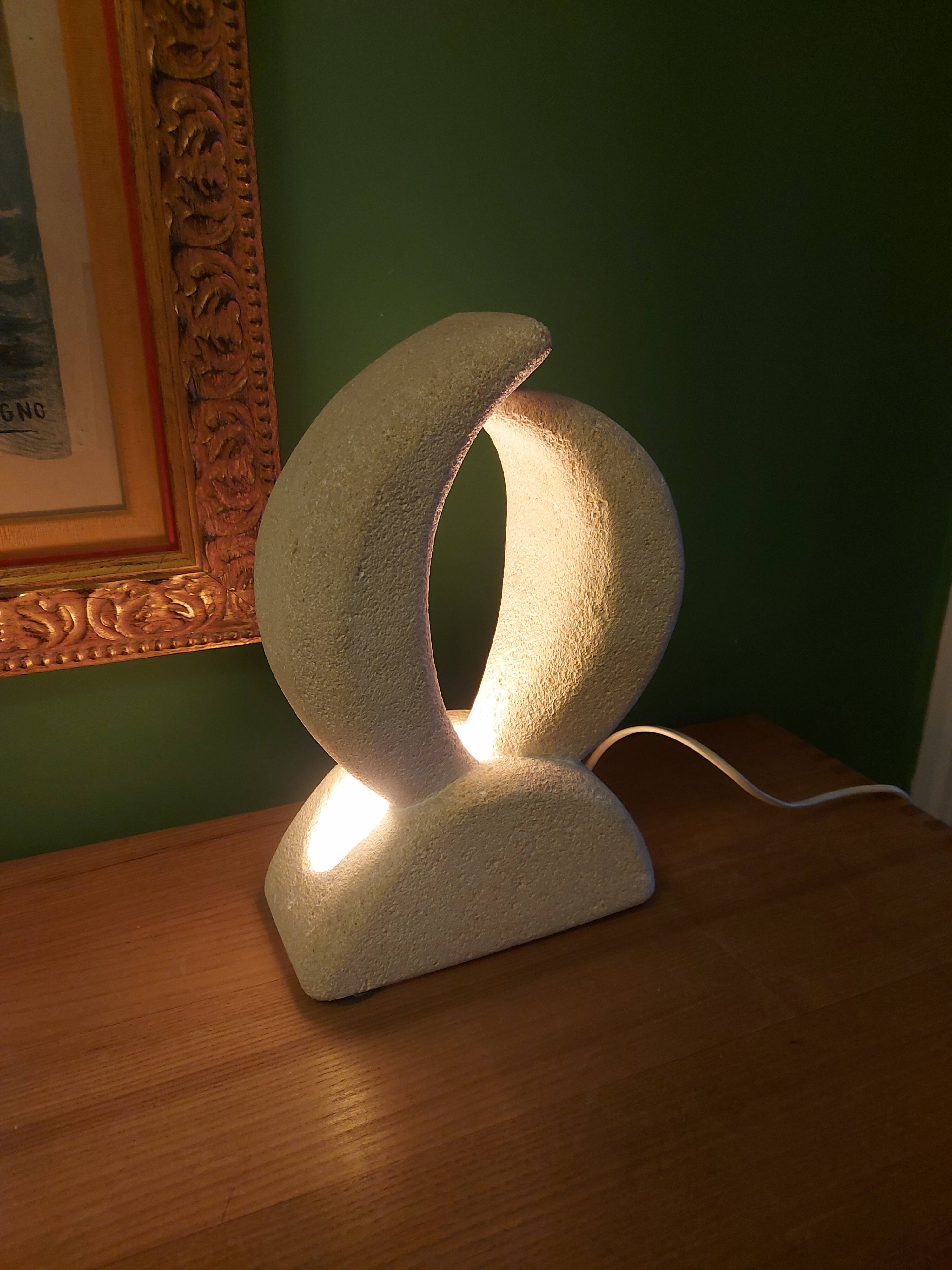 Albert tormos stone sculpture lamp (signed)