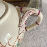 Théière en terre de fer polychrome K&G Luneville Bleuet