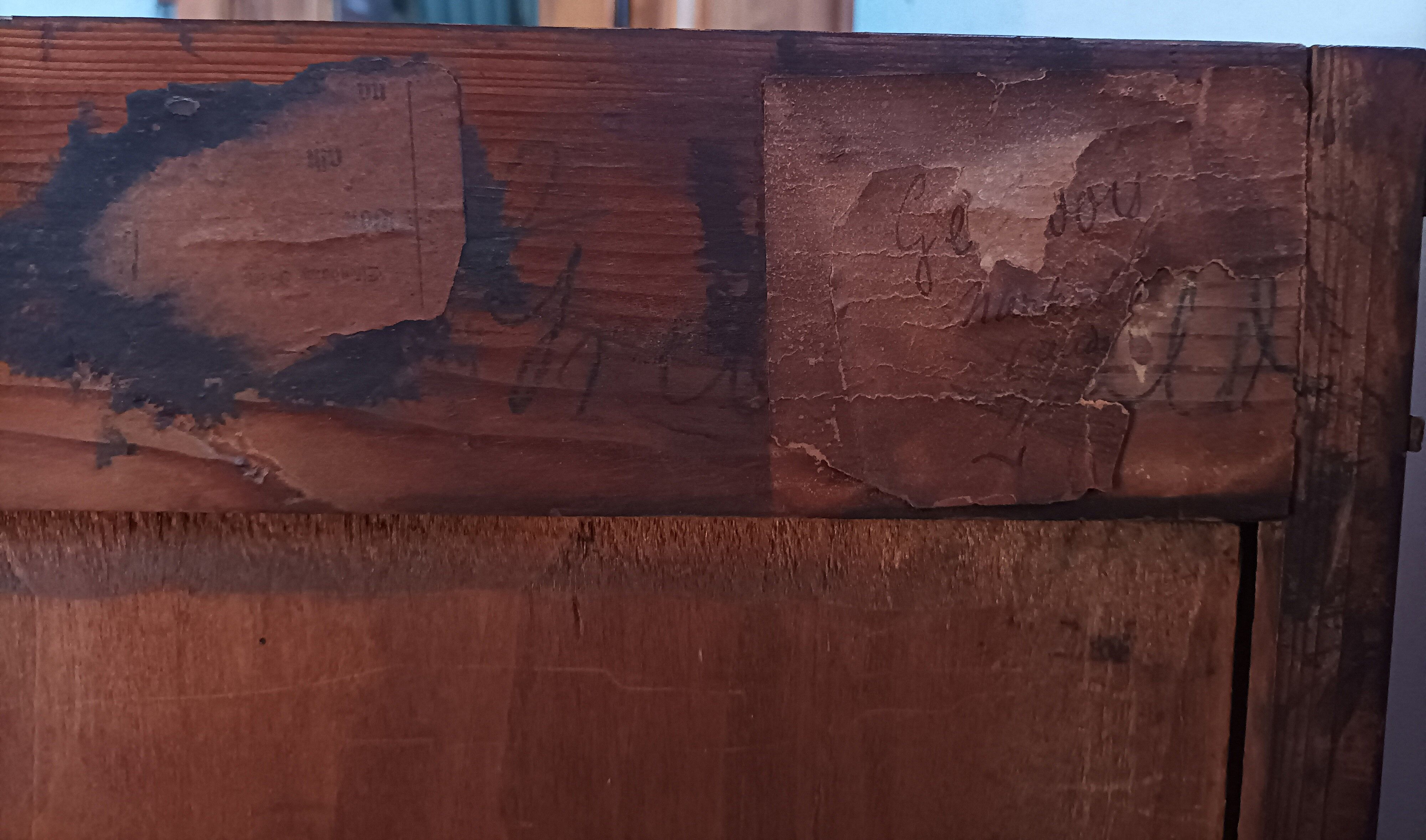 English mahogany shelf sideboard 19th