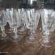 Lot de 12 verres à vin blanc en cristal ciselé