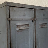 1940s industrial workshop locker room