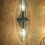 Smoked glass wall lights