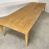 Large 19th century table in solid oak