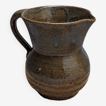 Pyrite stoneware pitcher vase