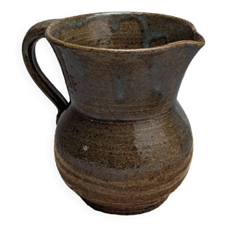 Pyrite stoneware pitcher vase