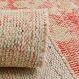 6x10 Pale Red Cream Turkish Vintage Rug,  172x295Cm SK 21080