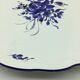 Large blue fire plate 28 cm, Lunéville tradition