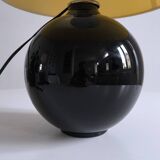 Black opaline ball lamp 1950
