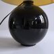 Black opaline ball lamp 1950