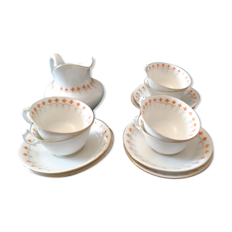 Tea service 6 cups old Paris very thin