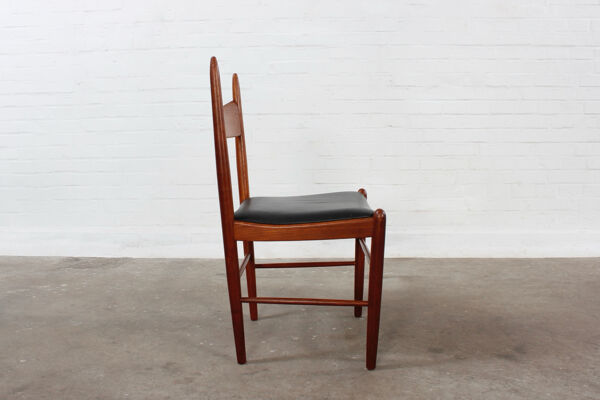 4er Set Teck Stühle von Vestervig Eriksen design danois Vintage