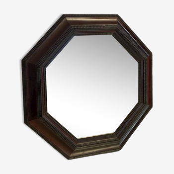 Miroir de forme octogonale de style flamand XVIIe