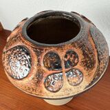 Mid-century modern stoneware mushroom vase by Haico Nitzsche for Søholm, 1960s.