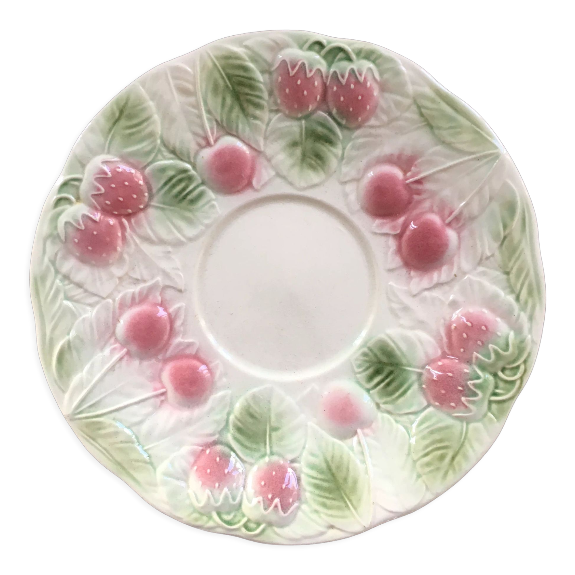 Bowl with strawberry decoration