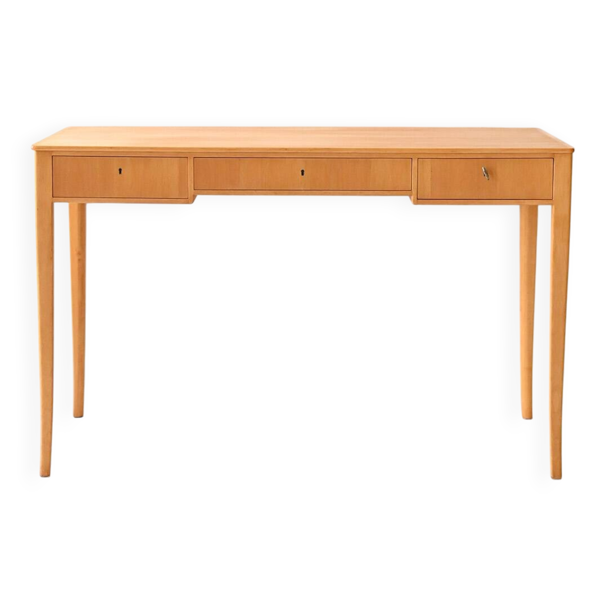 Swedish Light Birch Desk by Carl Malmsten for Åfors, 1940s