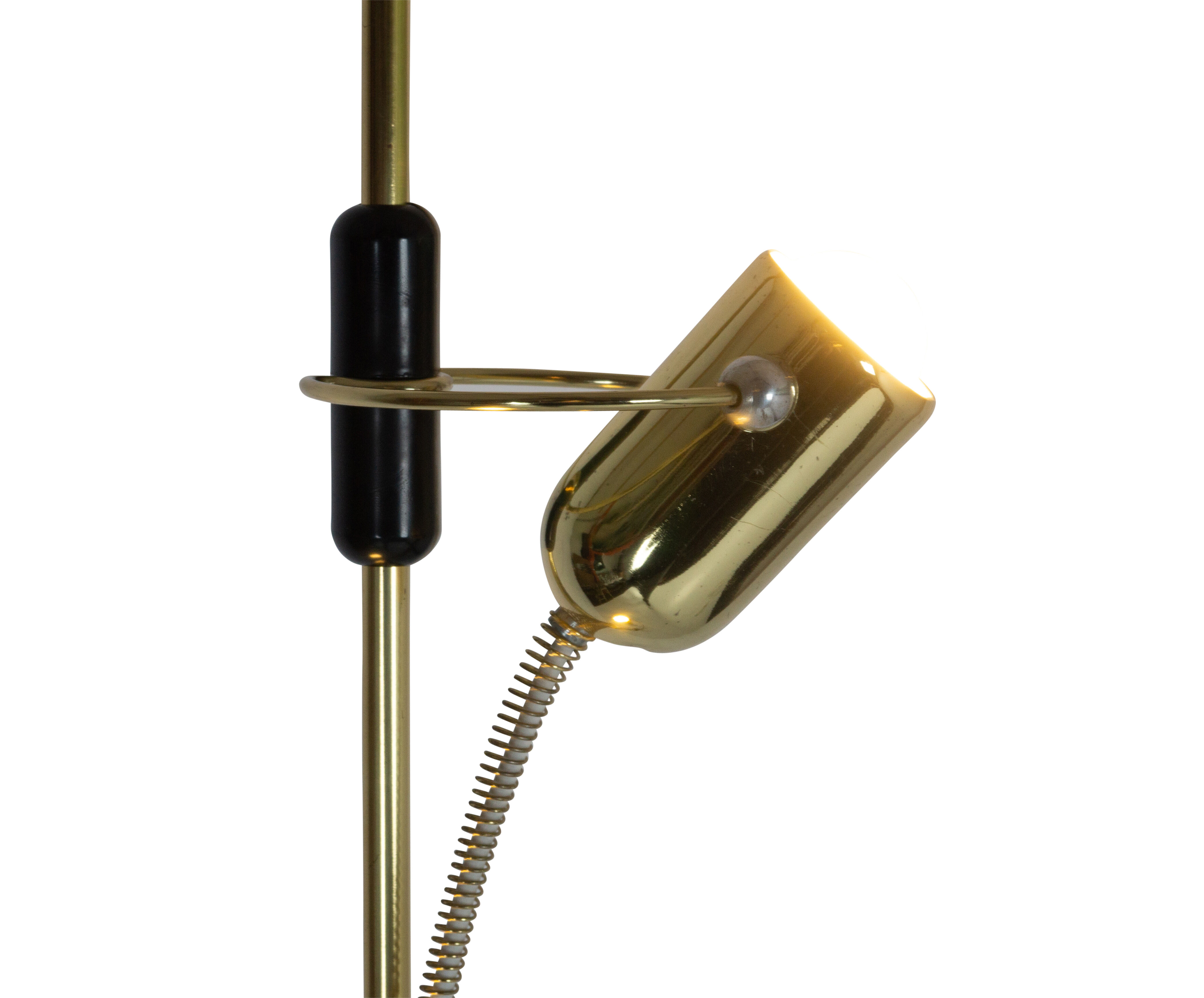 Francesco Fois by Goffredo Reggiani, brass floor lamp from 1974