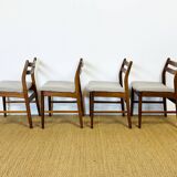 4 Scandinavian teak chairs 1960