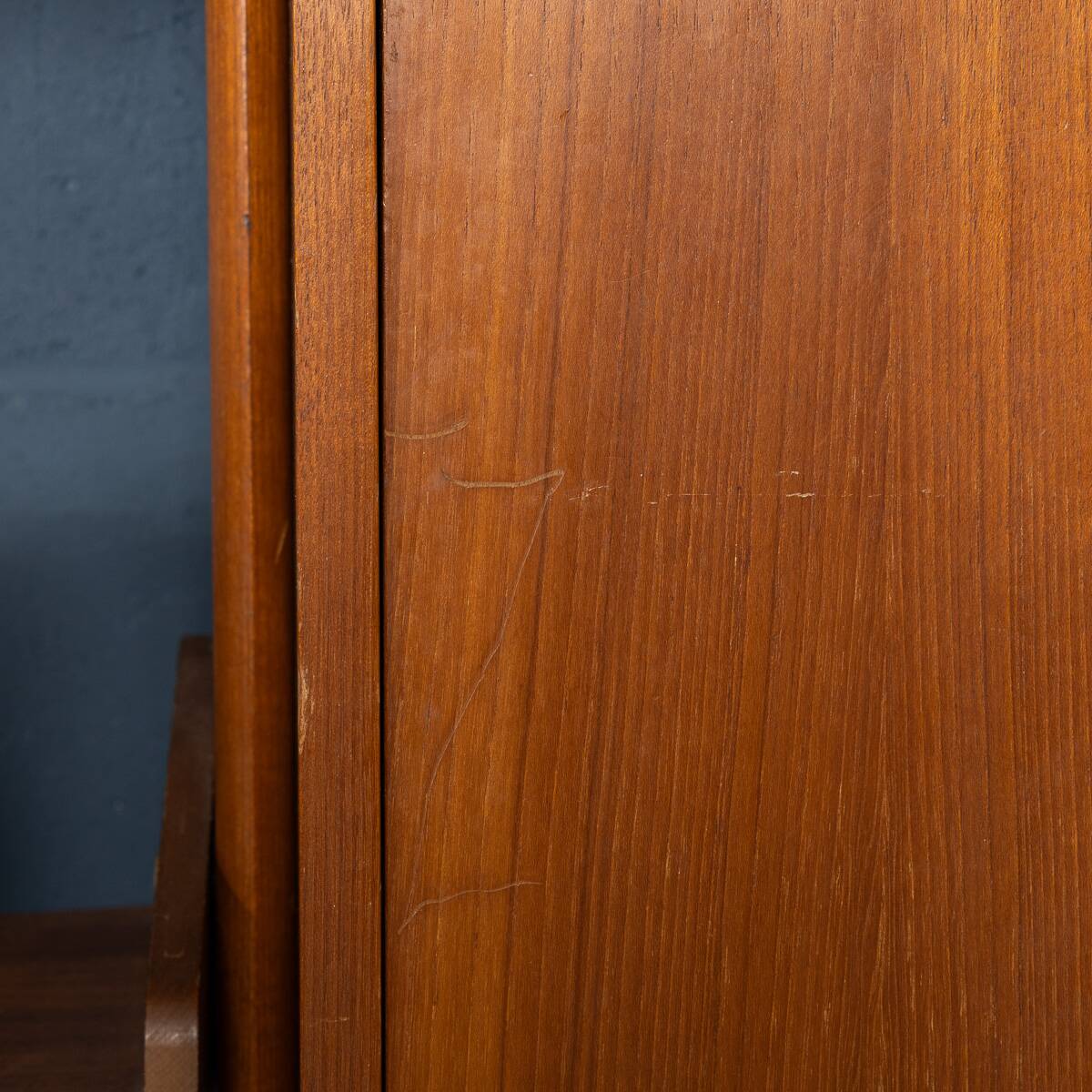 Vintage 20thc italian modular teak wall cabinet c.1960