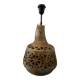 Openwork stoneware lamp foot signed Agnès Escalas, 1970