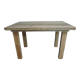 Raw farmhouse table in solid wood