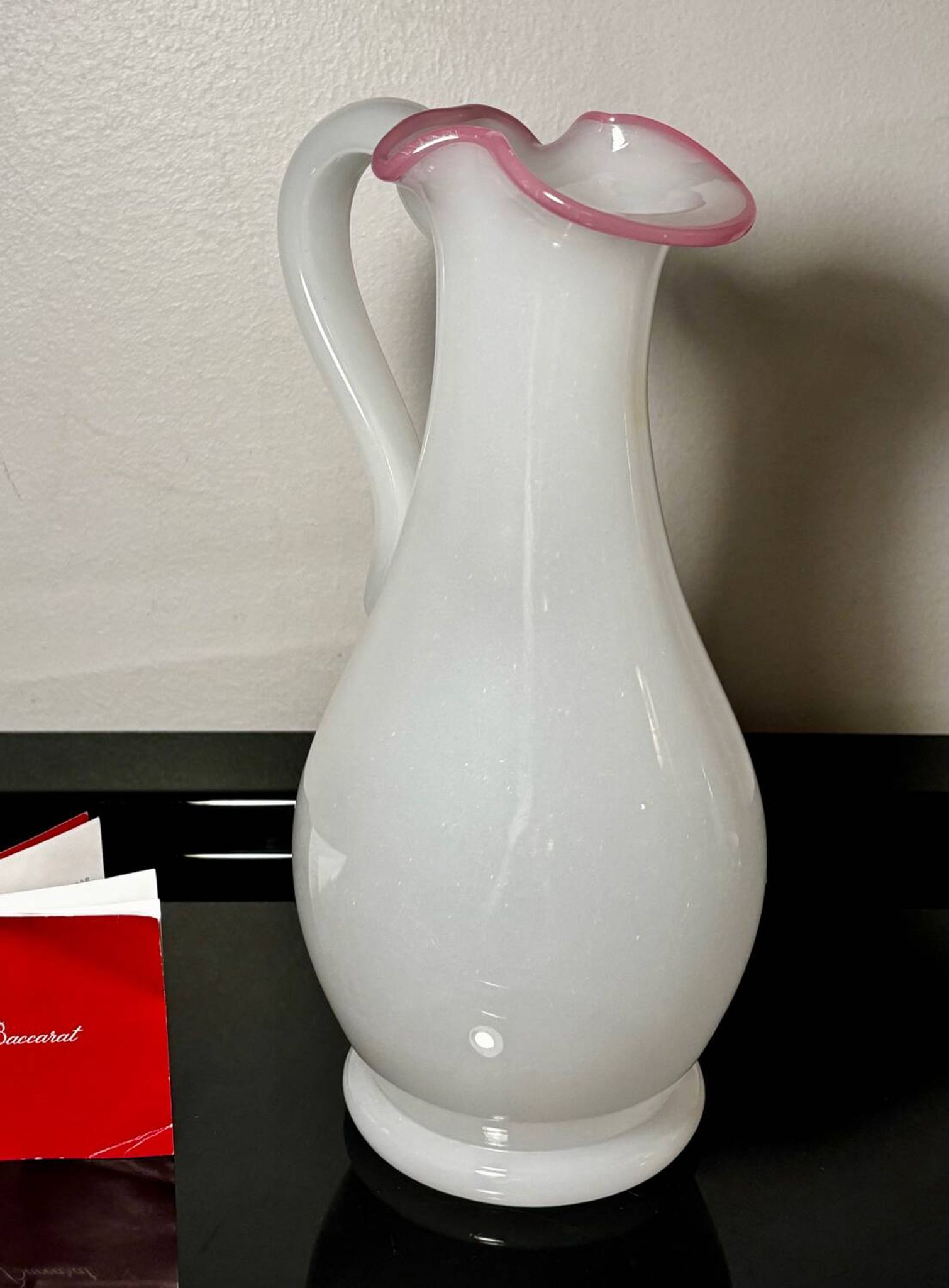 Pichet Opaline Baccarat / Saint Louis 19ème siècle
