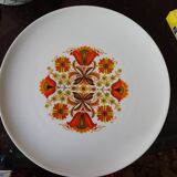 Service d'assiettes et plat en porcelaine, années 70