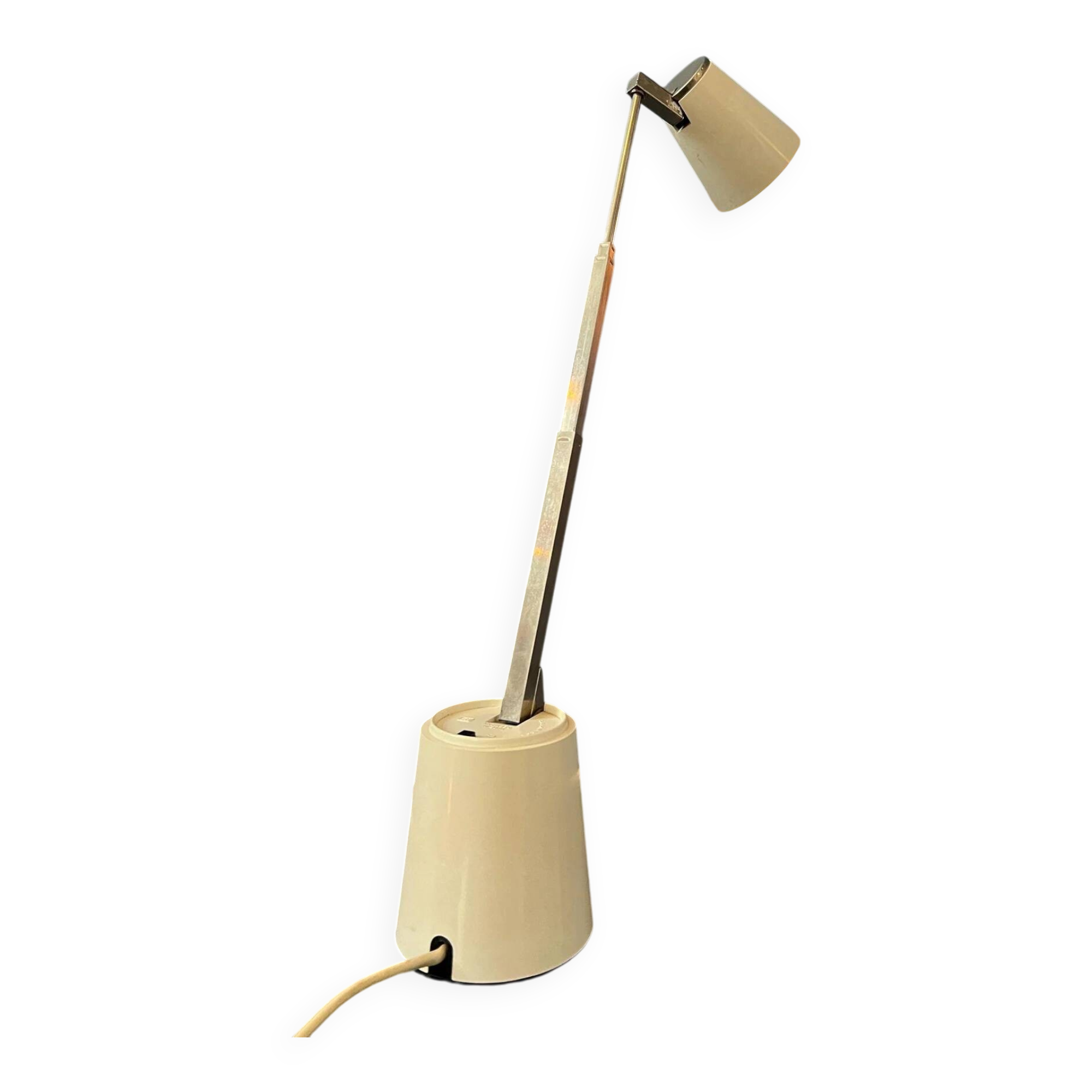 Lampe de bureau télescopique vintage beige Eichhoff