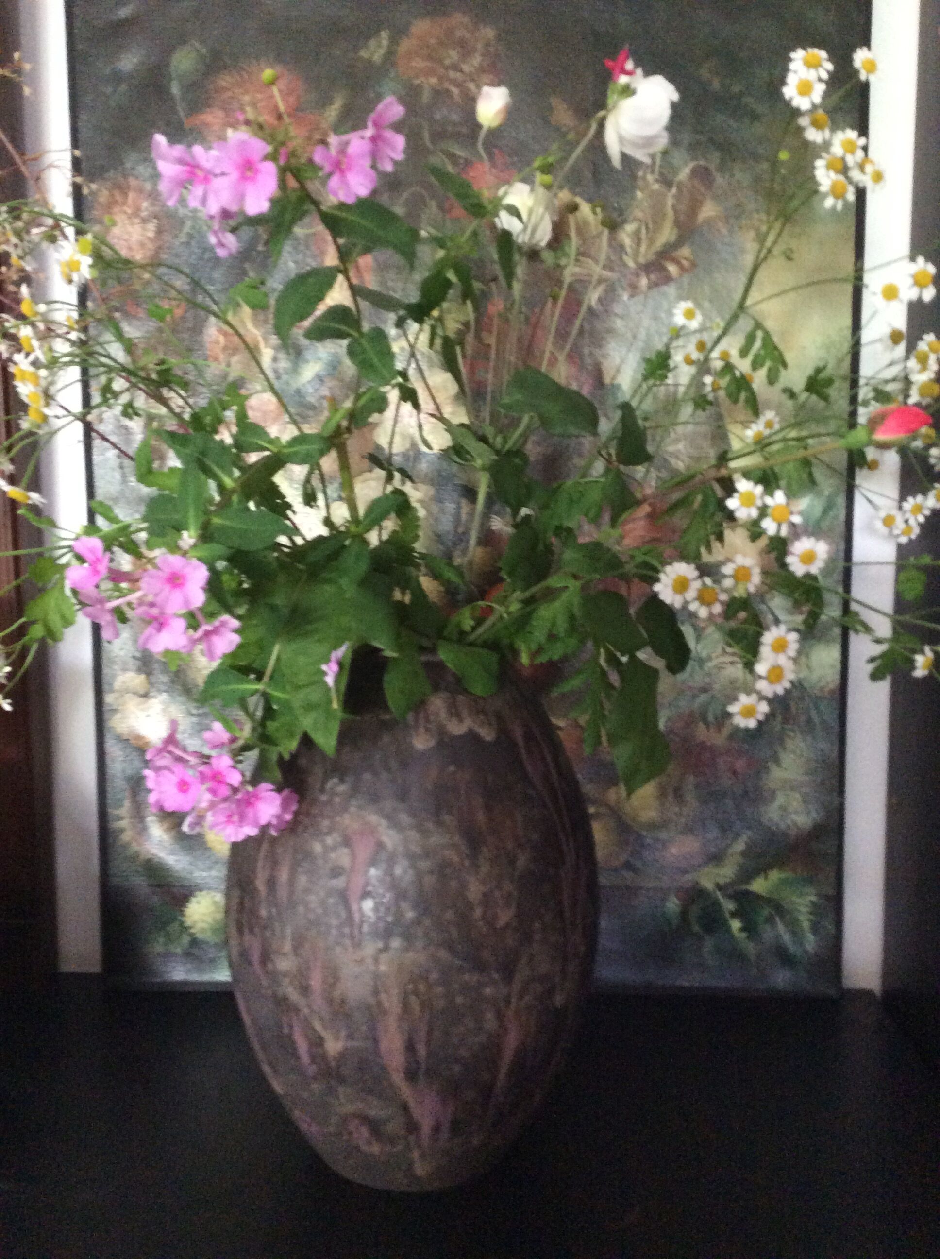 Vintage ceramic vase stamped numbered dimension: height -32cm- diameter -23.5cm-