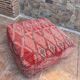 Handmade Berber Kilim pouf, floor cushion.