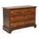 Commode ancienne baroque en noyer à 3 tiroirs, XVIIIe siècle