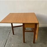 Mid-Century 1960s retro vintage large drop leaf table